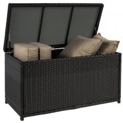 Storage box made of polyrattan