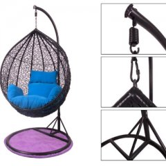 Hanging chair made of rattan