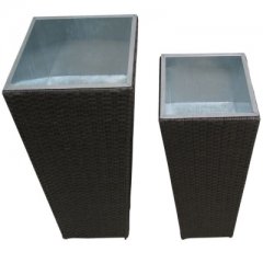 Planting pots made of Polyrattan