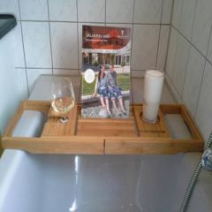 Badewannenablage aus Bambus