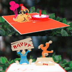 Popup card designed in 3D