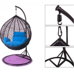 Hanging chair made of rattan